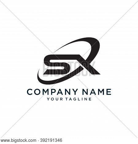 Initial Letter Sx Logo Template Design. Isolated On White Background