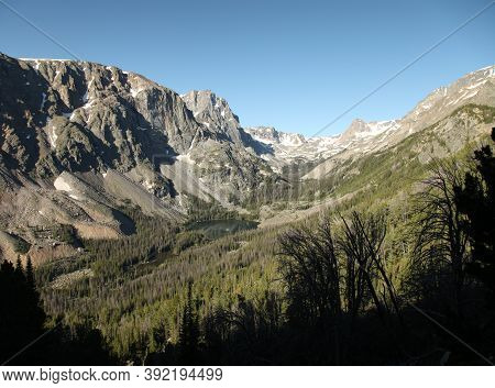 High Mountain Lakes In Beartooth Mountains, Montana