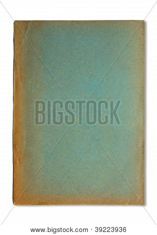 copertina del libro vecchio isolato su bianco