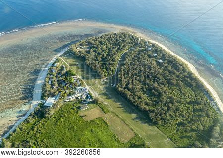 Lady Elliot Island, Australia - May 21, 2015: Aerial View Of Lady Elliot Island In Queensland.