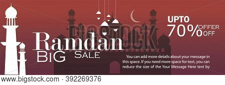 Ramadan Mubarik Sale Banner For Advertisement, Add, Flyer Template
