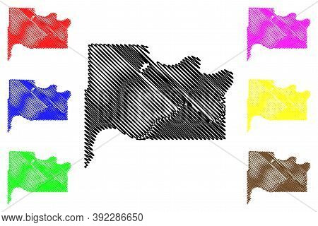 Wyandotte County, Kansas (u.s. County, United States Of America, Usa, U.s., Us) Map Vector Illustrat