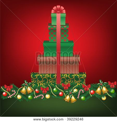 Stapel geschenken Shapped boom
