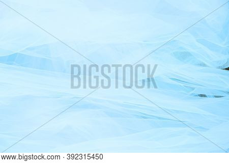 Abstract Soft Chiffon Blue Fatin Texture Background