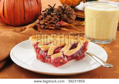 Pastel de cereza con rompope