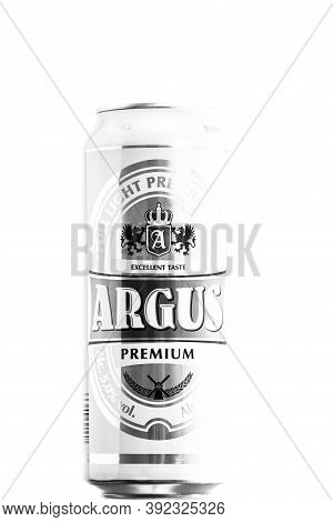 Argus Premium Lager Beer. Lild Supermarket Own Brand Beer. Studio Photo Shoot In Bucharest, Romania,