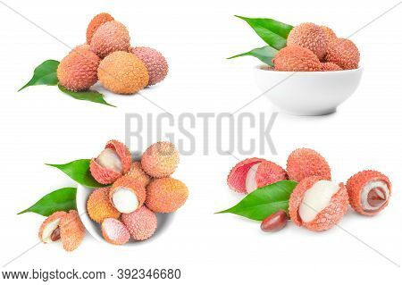 Group Of Leche Isolated On A White Background