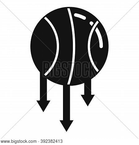 Basketball Ball Gravity Icon. Simple Illustration Of Basketball Ball Gravity Vector Icon For Web Des