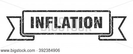 Inflation Ribbon. Inflation Grunge Band Sign. Inflation Banner