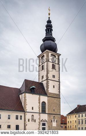 Sankt Polten Cathedral Dedicated To The Assumption Of The Blessed Virgin Mary, Is A Roman Catholic C