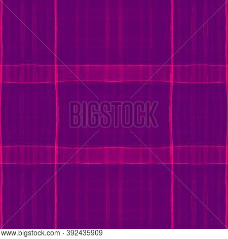 Bright Checks Pattern. Watercolor Tartan Blanket. Woven Stripes For Man Design. Seamless Abstract Ch