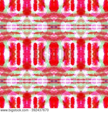 Seamless Azulejo Ornament. Multi Colorful Repeat. Artistic Ethnic Wallpaper. Abstract Drawn Swimwear