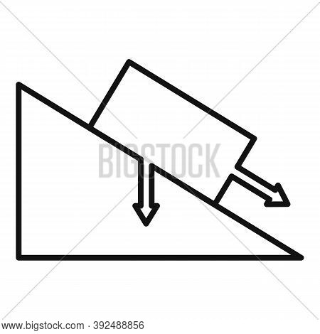 Science Angle Object Gravity Icon. Outline Science Angle Object Gravity Vector Icon For Web Design I