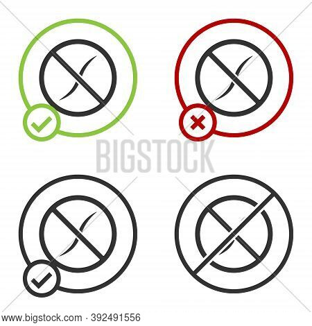 Black Anti Worms Parasite Icon Isolated On White Background. Circle Button. Vector