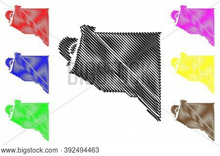Hickman County, Kentucky (u.s. County, United States Of America, Usa, U.s., Us) Map Vector Illustrat