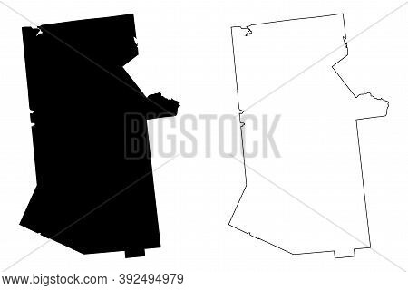 Hamilton County, New York State (u.s. County, United States Of America, Usa, U.s., Us) Map Vector Il