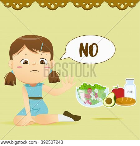 The Girl Say No For Healthy Food