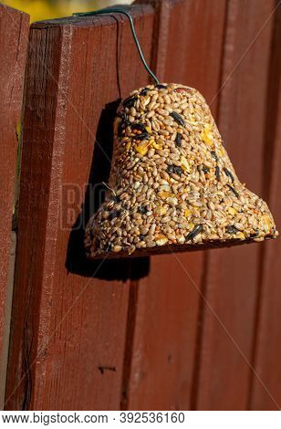 Bell From Various Grains, A Delicacy For All The Birds In The Garden