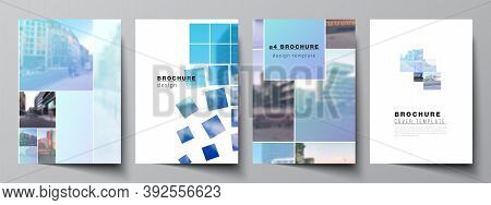 Vector Layout Of A4 Format Cover Mockups Templates For Brochure, Flyer Layout, Booklet, Cover Design