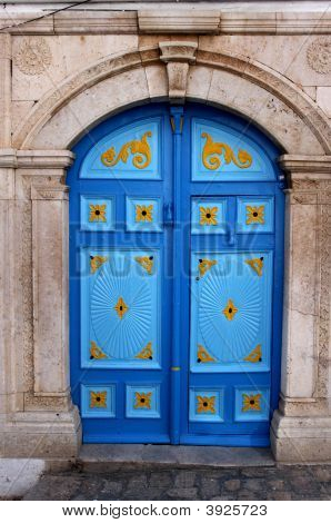 Blue Arabic Door