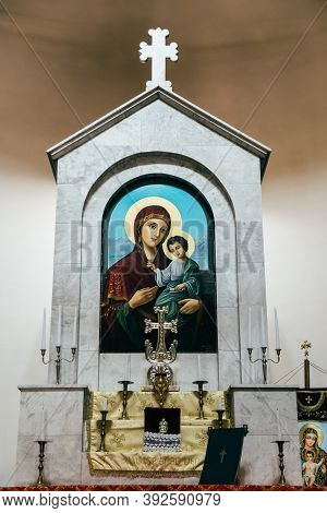 Odessa, Ukraine - July 5, 2014: The Interior Of The Armenian Apostolic Church In Odessa, Ukraine. Th