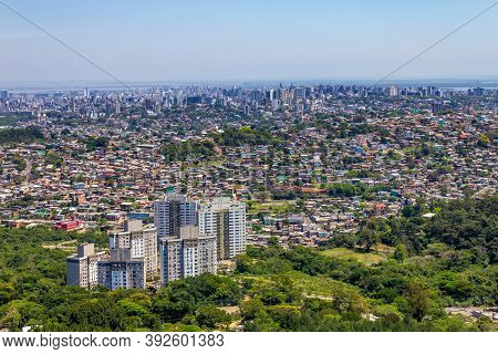 Porto Alegre Cityview From Morro Santana, Rio Grande Do Sul, Brazil