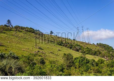 Power Towers Over Morro Santana