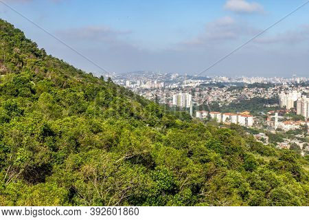 Porto Alegre Cityview And Forest In Morro Santana