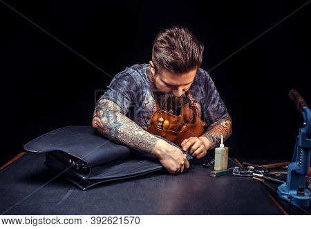 Leather Workman Produces A Good Product At His Studio