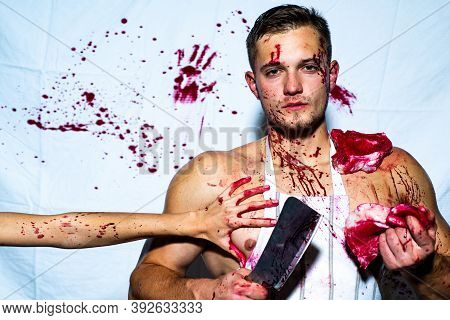 Donation And Donar. Bloody Make Up. Butchery