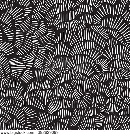 Abstract Seamless Pattern With Graphyc Elements -  Lines. Geometric Wallpaper For Business Brochure,
