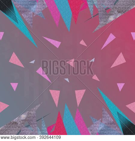 Colourful Tringle, Lines And Background, Sky And Geometry