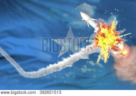 Strategic Rocket Destroyed In Air, Somalia Ballistic Missile Protection Concept - Missile Defense Mi