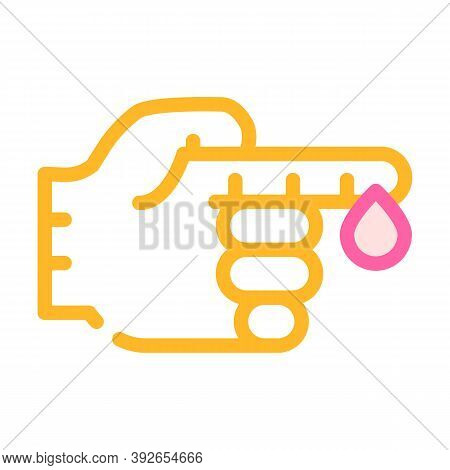 Blood Analysis Color Icon Vector Illustration Sign
