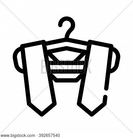 Graduation Stole Line Icon Vector Illustration Sign