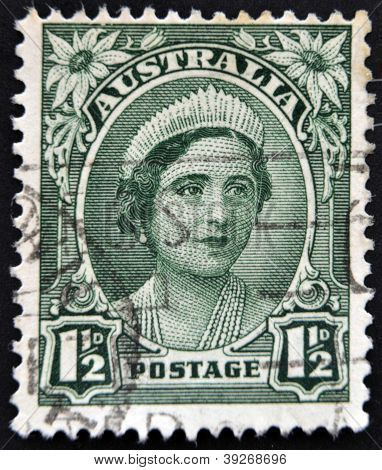 A stamp shows image of Elizabeth Bowes-Lyon was the Queen consort of King George VI