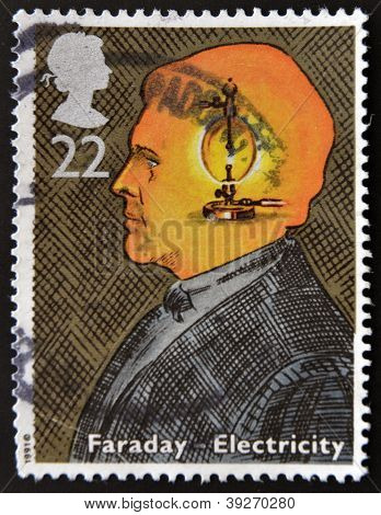 GroÃŸbritannien ca. 1991: eine Briefmarke gedruckt in GroÃŸbritannien zeigt Bild von Dan Strom cir