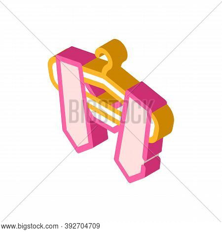 Graduation Stole Isometric Icon Vector Illustration Sign