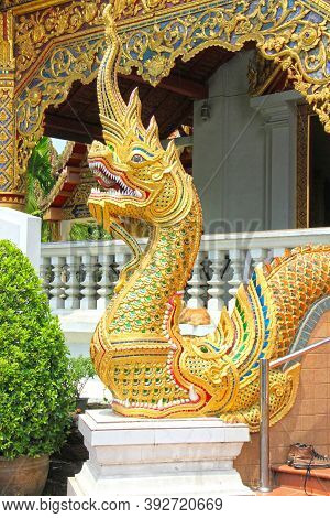 Wat Phra Singh Temple In Chiang Mai Province ,thailand
