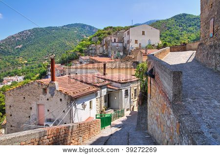 Steegje. Valsinni. Basilicata. Italië.