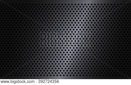 Dark Rhombus Texture Steel Background. Geometric Texture Pattern. Industrial Design Background. Meta