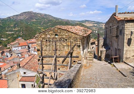 Steegje. Valsinni. Basilicata. Italië.