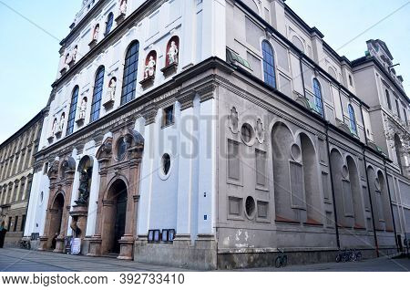 St. Michael Kirche Church Chapel In Neuhauser Strasse For German People And Foreign Traveler Travel