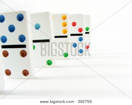 Domino su bianco