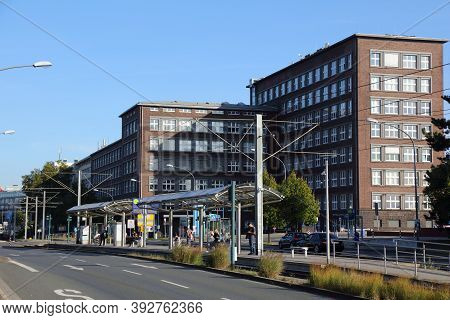 Essen, Germany - September 20, 2020: Thyssenkrupp Business Services Buildings In Essen, Germany. Thy