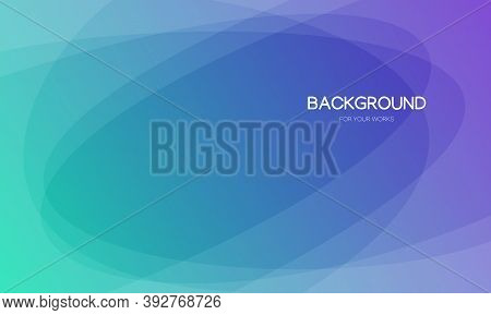 Blue Abstract Background With Transparent Geometric Shapes. Vector Illustration.