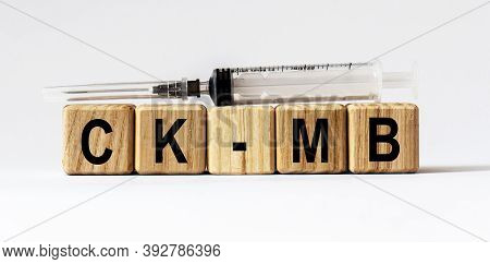 Cubes With The Word Ck-mb On Them. Care Concept.