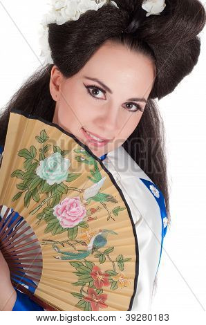 Joven estilo Geisha