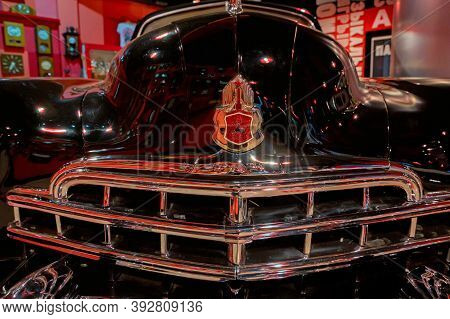 Kamensk-shakhtinsky, Russia - 25 October 2020: Black Gaz-12 Zim