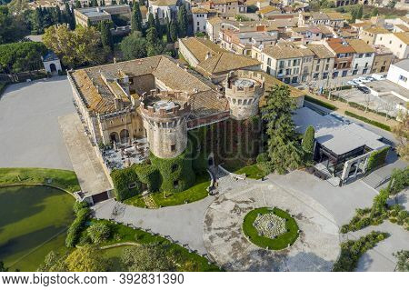 The Peralada Castle Is Located In Peralada Catalonia Spain. It Was Originally Build In Ix.
